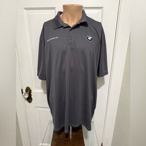 Grey BMW Motorrad Embroidered Mens XXL Polo Shirt Short Sleeve Motorcycle